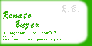 renato buzer business card